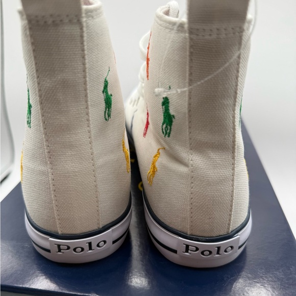 Polo Ralph Lauren high top canvas sneakers brand new in box great gift!! - Picture 5 of 6
